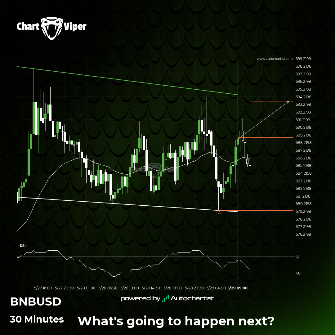Binance - Continuation Chart Pattern - Channel Down