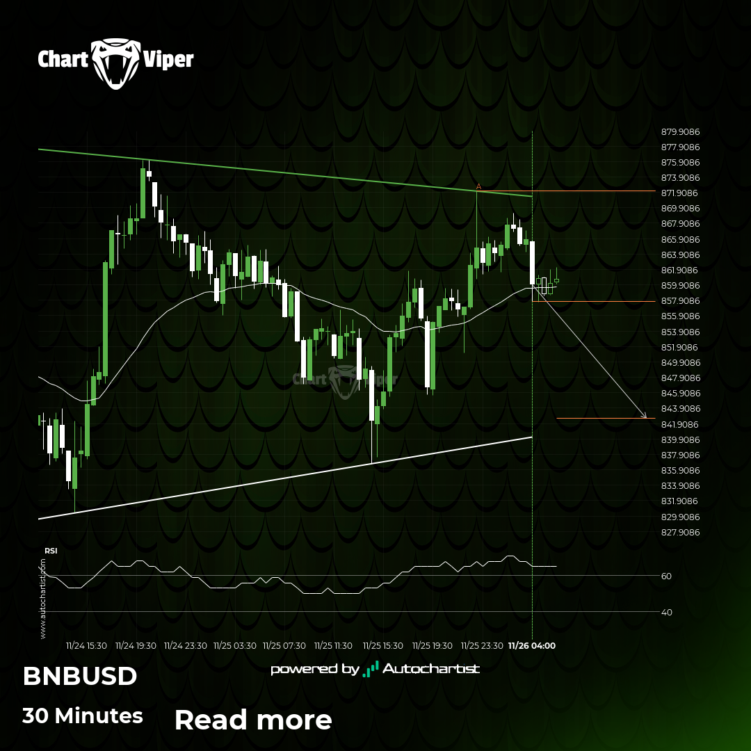 A potential bearish move in Binance
